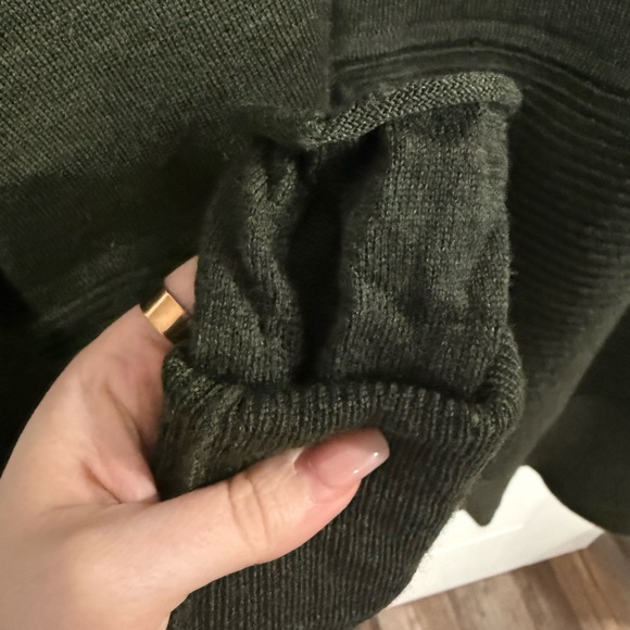 Lululemon Women's Sit In Lotus Wrap - Merino Wool - Heathered Dark Olive Green - Picture 11 of 11